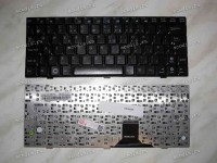 Keyboard Asus eeePC 1000, 1000H, 1000HE, 1000HA, 1000HD (Black/Matte-special/UK) чёрная матовая с блёст.