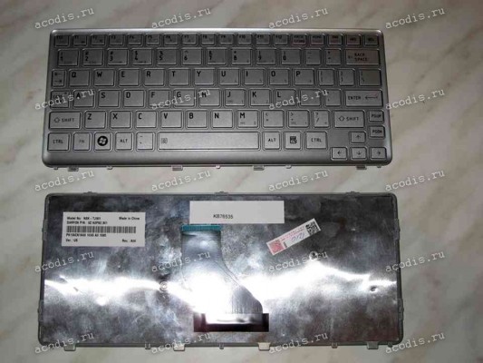 Keyboard Toshiba Satellite NB305 (Silver/Matte/US) серебристая матовая Keyboard Toshiba Satellite NB305 (Silver/Matte/US) серебристая матовая