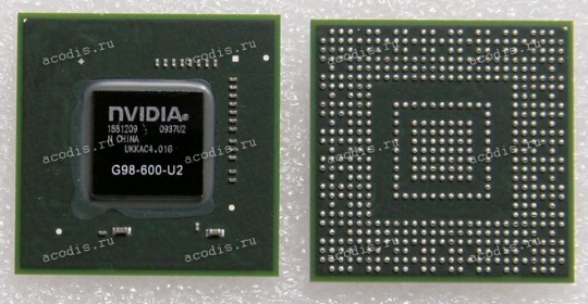 Микросхема nVidia G98-600-U2   (GF 9200M GS) datecode 0810U2, 0937U2