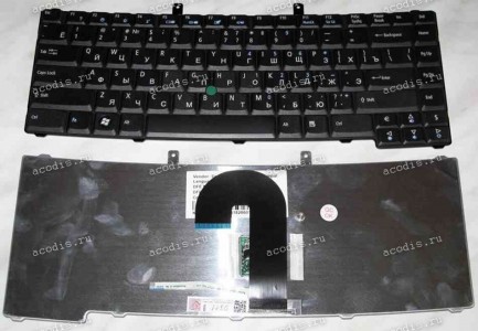 Keyboard Acer TravelMate 6452, 6490, 6492, 6493, 6552, 6592, 6592G, 6593, 6593G (Black/Matte/RUO) черная матовая PointStick Keyboard Acer TravelMate 6452, 6490, 6492, 6493, 6552, 6592, 6592G, 6593, 6593G (Black/Matte/RUO) черная матовая PointStick