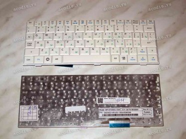 Keyboard Asus eeePC 701, 900, 901 (White/Matte/RUO) белая матовая Keyboard Asus eeePC 701, 900, 901 (White/Matte/RUO) белая матовая