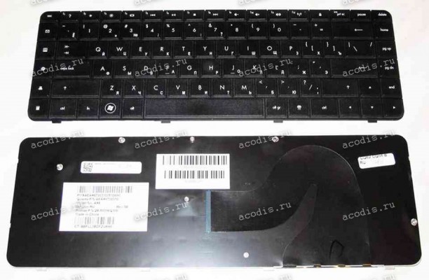Keyboard HP/Compaq Presario CQ56, CQ62, G56, G62 (SP: 609877-001) (Black/Matte/RUO) чёрная матовая русифи