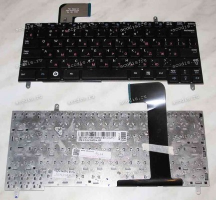 Keyboard Samsung NP-N210, NP-N220 (p/n: BA59-02704C) (Black/Matte/RUO) чёрная матовая русифицированная Keyboard Samsung NP-N210, NP-N220 (p/n: BA59-02704C) (Black/Matte/RUO) чёрная матовая русифицированная