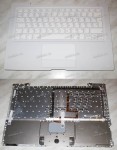 Keyboard Apple MacBook 13.3" A1181, A1183, A1185 with TopCase (White/Matte/RUO) белая матовая русифицированная