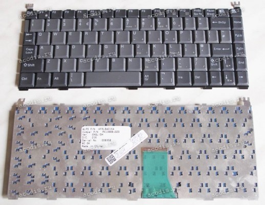 Keyboard Toshiba Satellite 310CDT (Grey/Matte/US) серая матовая Keyboard Toshiba Satellite 310CDT (Grey/Matte/US) серая матовая
