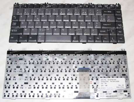 Keyboard Toshiba Satellite S1000, S3000 (Grey/Matte/FR) серая матовая