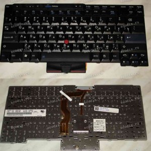 Keyboard Lenovo ThinkPad T410, T420 (p/n: 45N2129) б/у (Black/Matte/RUO) чёрная матовая русифицированная