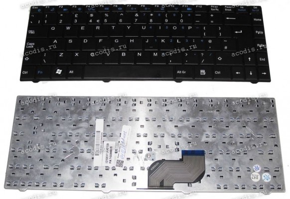 Keyboard Advent Verona Red, I30IL1 V021928CK1, V021928CK7, 71GI30082-10, 71GI30082-20 (Black/Matte/UK) чёрная матовая