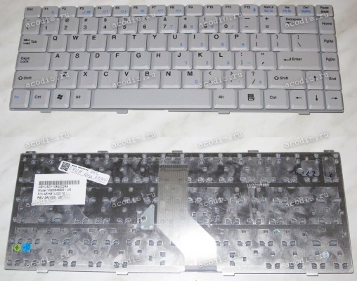 Keyboard NEC Versa E6300 V020646BS1, AEHB1U00110 (Grey/Matte/US) серая матовая Keyboard NEC Versa E6300 V020646BS1, AEHB1U00110 (Grey/Matte/US) серая матовая