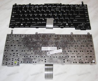 Keyboard Quanta G300A, RoverBook Explorer H575, H576L (Sunrex K020346G1, AEEI1MDU016, K020346H1) (Black/Transparent/US) чёрная прозрачная