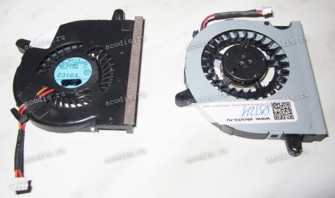 Кулер Samsung NP-X118, X120, X420-XA02RU (p/n: BA31-00085A, BA31-00086A, Delta Electronics KDB0505HA)