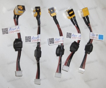 DC Jack Acer Aspire 5220, 5220G, 5310, 5320, 5520, 5520G, 5530, 5530G, 5720, 7220, 7520, 7520G + cable 80 mm + 4 pin жёлтые DC Jack Acer Aspire 5220, 5220G, 5310, 5320, 5520, 5520G, 5530, 5530G, 5720, 7220, 7520, 7520G + cable 80 mm + 4 pin жёлтые