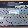Keyboard Samsung NP-RV515-S06RU + topcase (p/n: BA75-02862C) (Black/Matte/RUO) черная матовая c чёрной рамкой и серебристым топкейсом с тачпадом
