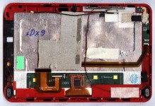 9.0 inch Digma iDx9 (LCD+тач) черный с рамкой (красный торец) 1280x800 LED  разбор