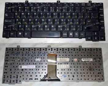 Keyboard MaxSelect TravelBook X5, Z4, Mitac Mio б/у (Black-Transparent/Matte/RUO) прозрачныа чёрная матовая русифицированная