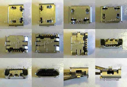 MicroUSB Jack Type B 5 pin SMD (#4564)
