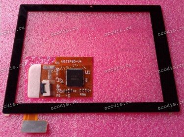 9.7 inch Touchscreen  6 pin, CHINA Tab WGJ9760-V4, OEM черный (Gemini 10313), NEW