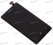 3.7 inch Nokia Lumia 800 (LCD+тач) черный oem 800x480 LED  NEW