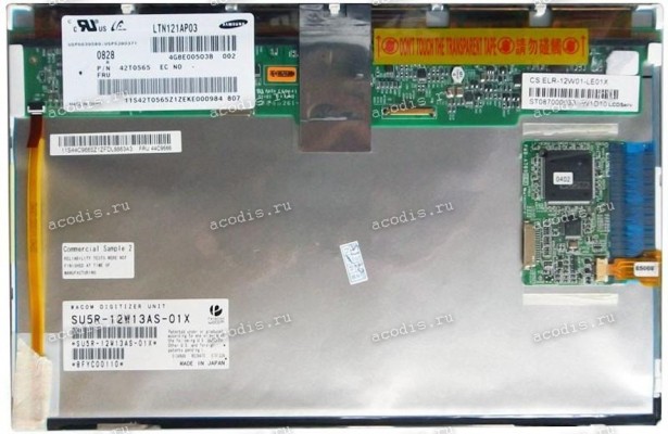 LTN121AP03  (+ WACOM SU5R-12W13AS-01, LENOVO X200) 1280x800 LED 40 пин  разбор