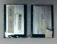 АКБ Digma iDx8 (3,7v, 101x70x3,8 mm, 3 pin сдвоенный), разбор