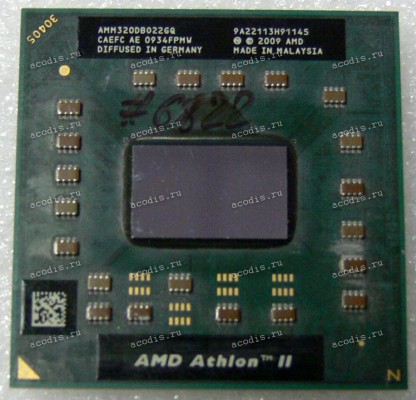Процессор Socket S1G3 (638) AMD Athlon II Mobile M340 (AMM340DBO22GQ, AMM340DB022GQ) (2*2.20GHz, 2*512kB, 45nm