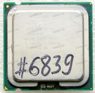 Процессор Socket LGA 775 Intel Celeron 420 (p/n: SL9XP) (1.60GHz=200MHz x 8