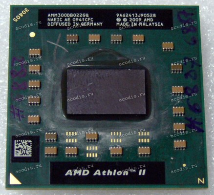 Процессор Socket S1G3 (638) AMD Athlon II Mobile M300 (AMM300DBO22GQ, AMM300DB022GQ) (2*2.00GHz, 2*512kB, 45nm