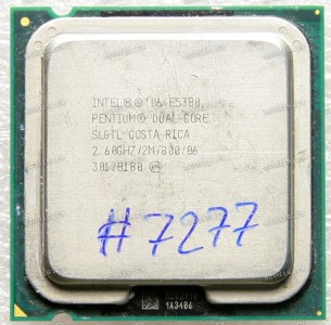 Процессор Socket LGA 775 Intel Pentium Dual-Core E5300 (p/n: SLGTL) (2.60GHz=200MHz x 13, 2Mb, 45 nm Процессор Socket LGA 775 Intel Pentium Dual-Core E5300 (p/n: SLGTL) (2.60GHz=200MHz x 13, 2Mb, 45 nm