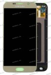 5.1 inch Samsung Galaxy S6 SM-G920F (LCD+тач) золотой oem 2560x1440 LED  NEW / original