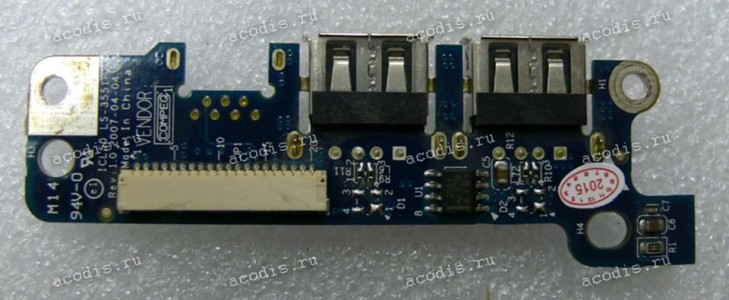 USB & IR board Acer Aspire 5520, 5720, 7520, 7720 (p/n: ICL50 LS-3551P) REV:1.0 USB & IR board Acer Aspire 5520, 5720, 7520, 7720 (p/n: ICL50 LS-3551P) REV:1.0