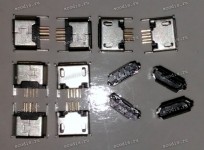 MicroUSB Jack Type B 5 pin SMD (#8443)