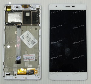 5.0 inch Digma S503 4G VOX (LCD+тач) белый с рамкой 1280x720 LED  разбор / оригинал