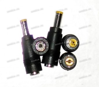 Переходник DC Plug Acer 5,5 / 1,65 mm из Asus, Fujitsu, Lenovo/IBM, RoverBook, Toshiba std 5,5 / 2,5 мм 2 pin Переходник DC Plug Acer 5,5 / 1,65 mm из Asus, Fujitsu, Lenovo/IBM, RoverBook, Toshiba std 5,5 / 2,5 мм 2 pin