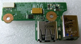 DC Jack board + USB HP Pavilion dv6000 (p/n: DAAT8TB18A1)