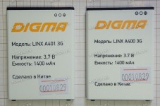 АКБ Digma Linx A400 3G, A401 3G (3.7v, 1400mAh)