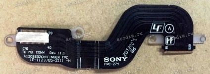 SSD cable Sony SVS13AA1V8RB (p/n: A1881852A, 1P-1123J05-2111-H, 1P-111ND0-21SC, FPC-274) V120 SSD 2CH 1FINGER, V120 SUBASSY SSD 2CON X1