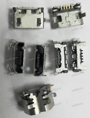 MicroUSB Jack Type B 5 pin SMD Lenovo A7600 (#11752) MicroUSB Jack Type B 5 pin SMD Lenovo A7600 (#11752)