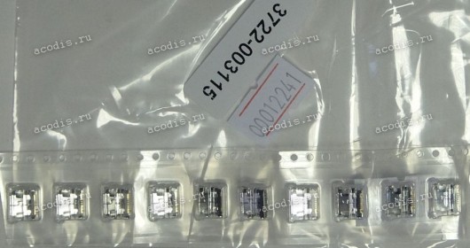 MicroUSB Jack Type B 5 pin SMD B2710, B7350, C3222, C3332, C3350, C3520, C3560, C3752, E1232, E2222, E2530, E2600, E2652, S3350, S3850, S5330, S5533, S5360, S5380, S5570, S5610 (#12241, 3722-003115) original
