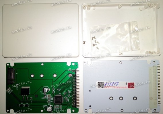 Переходник NGFF M.2 "B key" в IDE 44 pin 2,5 mm BOX 2,5" (PATA) (M.2 2230, 2242, 2260, 2280)