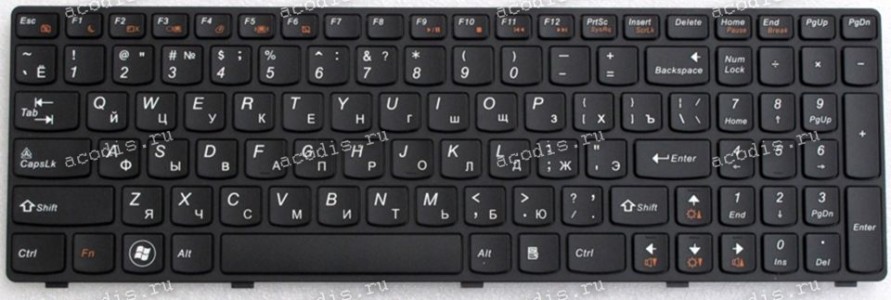 Keyboard Lenovo IdeaPad B570, B580, V570, Z575, Z570 черная