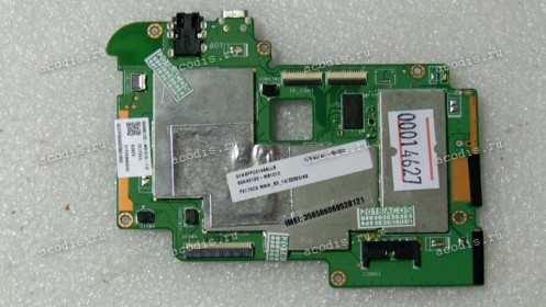 MB Asus FonePad 7 FE170CG-1A MAIN_BD._1G/Z2520 (eMMC 8G) (D)/S2/WW (90NK0120-R00050, 60NK0120-MB1010) FE170CG_MB REV. 1.1, Intel PMB9820 P10 XG636, Winbond W949D6DBHX5E, 1 чип Kingston EMMC08G-S100