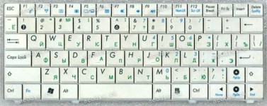Keyboard Asus Eee PC 900HA, 900SD, T91, T91MT белая (04G0A091KRU10-2, 0KNA-092RU01) руссифицированная