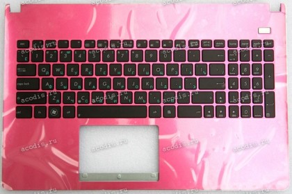 Keyboard Asus X501, X501A розовый русифицированный (13GNMO5AP030)+Topcase