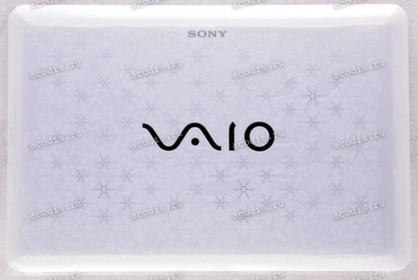 Верхняя крышка Sony VPC-W белая с рисунком (X25156701)