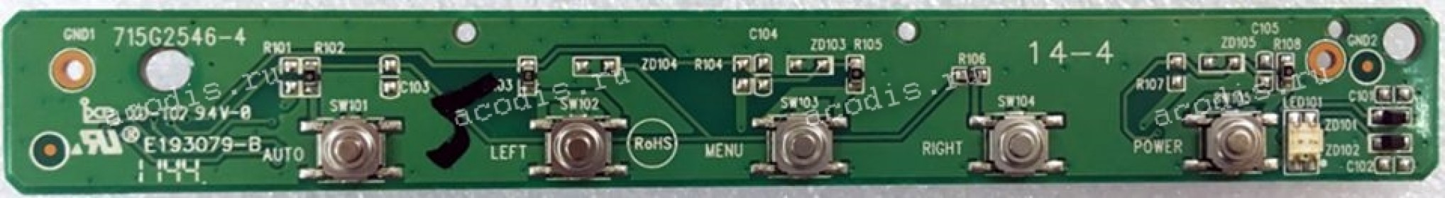 Switchboard Asus LCD Monitor VB195, VB195T, VB195TL (715G2546-3)