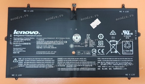 АКБ Lenovo Yoga 3 Pro 1370 (7.6V 5900mAh 44Wh (p/n: L13M4P71, L14S4P71) new orig