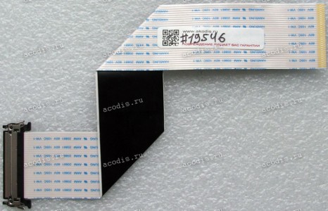 LCD LVDS FFC шлейф мониторный 30 pin обратный, шаг 1.0 mm, длина 200 mm Samsung S23C350H, LS22D300, S23C55H, LS19C20KBR, S19C200BR (p/n BN96-24731M, BN96-24134Y), с замком с одной стороны