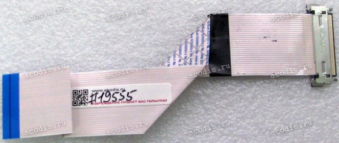 LCD LVDS FFC шлейф мониторный обратный 30 pin, шаг 1.0 mm, длина 210 mm Asus LCD Monitor C624BQ, VS229DA, VS229NA, VH228DE, VS228D, VS228DE, VS228DR, VS228T-P QISDA 5K.32K01.CC1 (p/n 14004-00730800, 14011-01470000), с замком с одной стороны