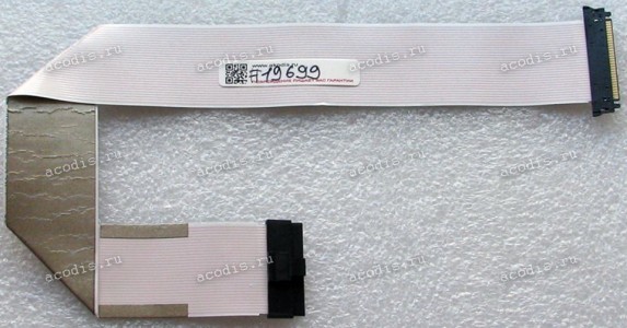 LCD LVDS FFC шлейф мониторный 30 pin обратный, шаг 1.0 mm, длина 350 mm Lenovo L24e-20, с замками с двух сторон