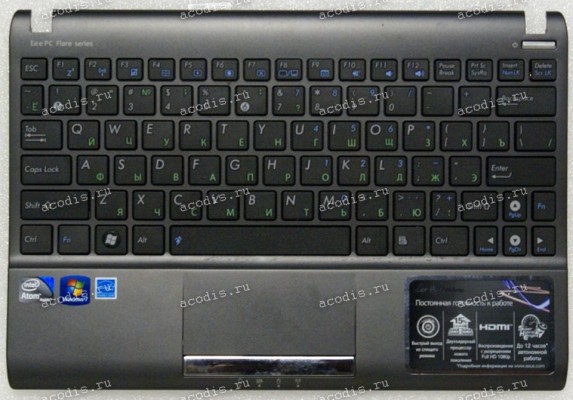 Keyboard Asus Eee PC 1025C черная русифицированная (13GOA3F7AP031-20)+ Topcase Keyboard Asus Eee PC 1025C черная русифицированная (13GOA3F7AP031-20)+ Topcase